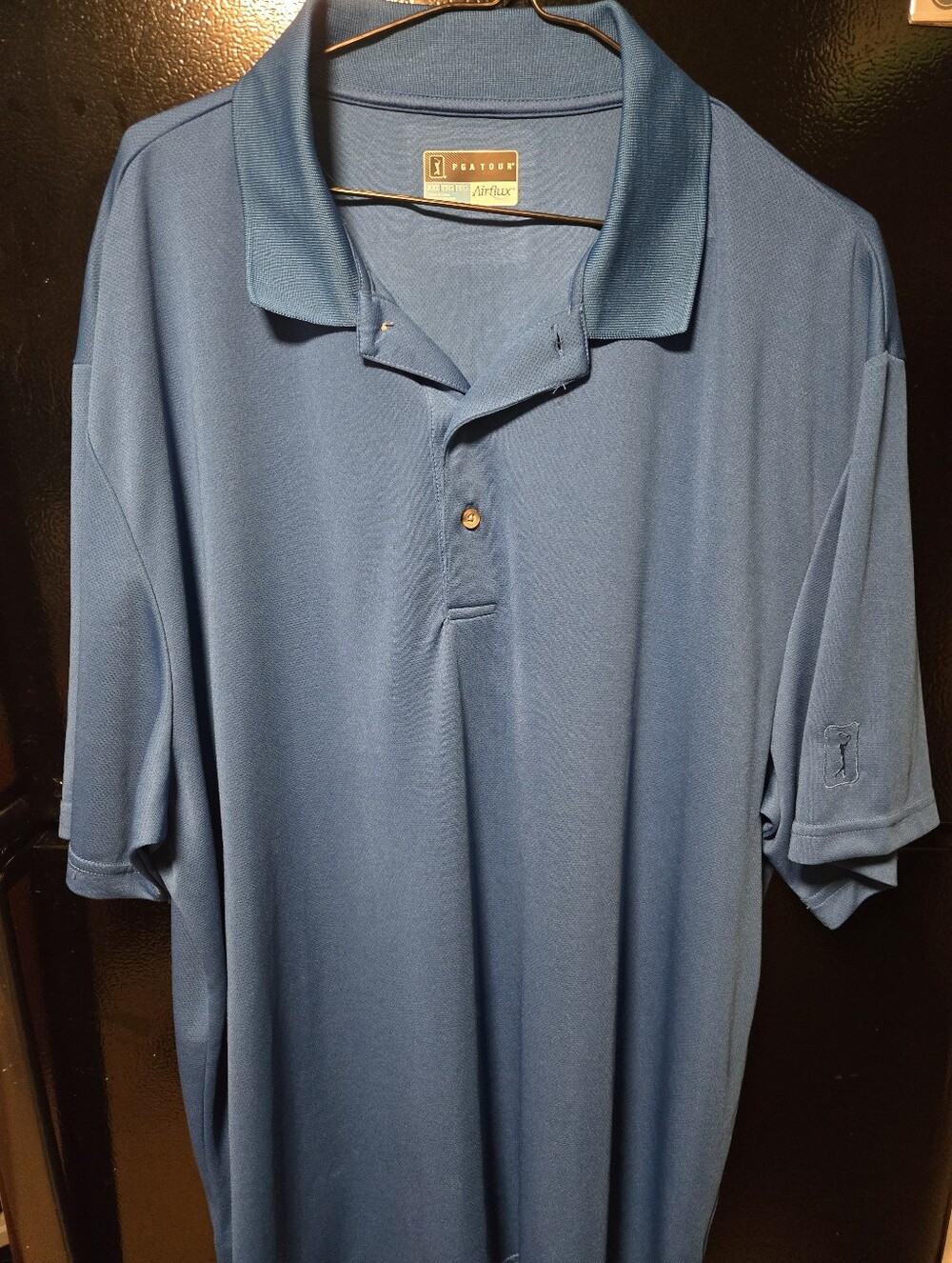 [Labor Day Sale]PGA Gold Tour Polo Shirt Blue XXL